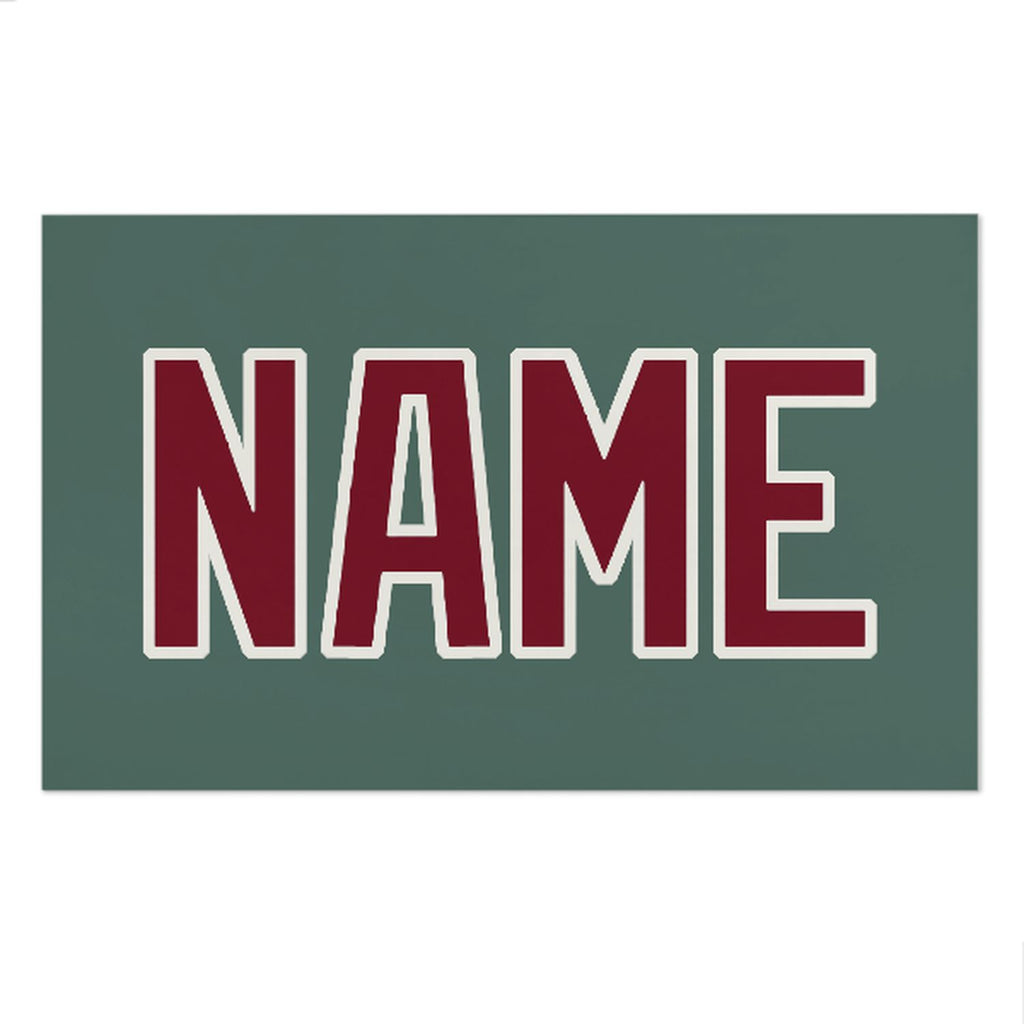 Custom Blue Green Crimson Red Beach Towel