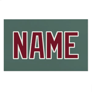 Custom Blue Green Crimson Red Beach Towel