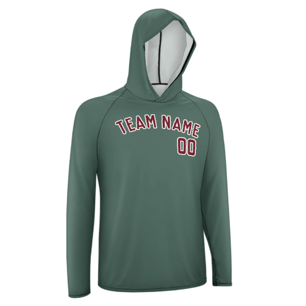 Custom Blue Green Crimson Red UV-Hoodie