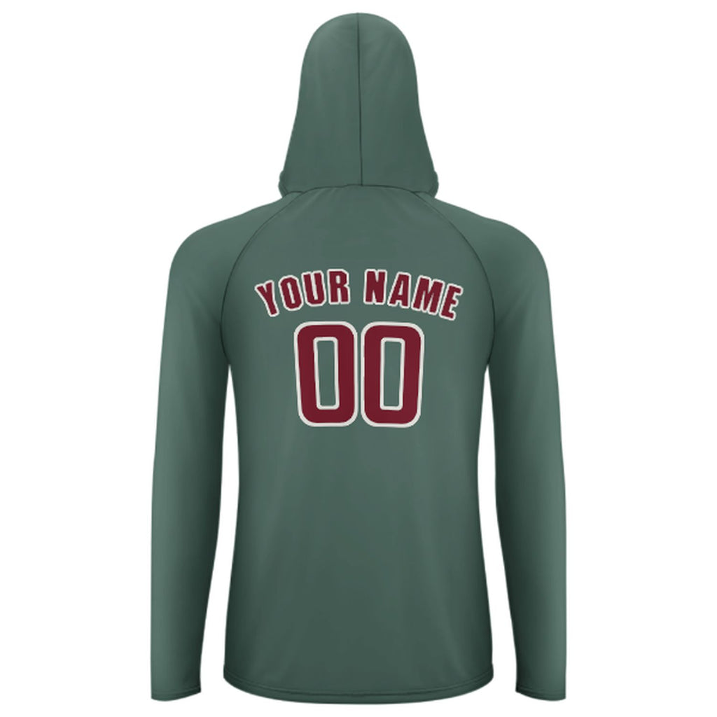 Custom Blue Green Crimson Red UV-Hoodie