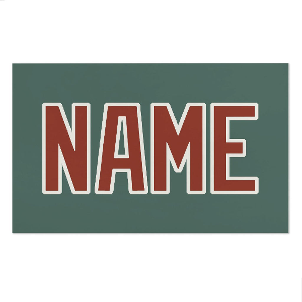 Custom Blue Green Coral Red Beach Towel