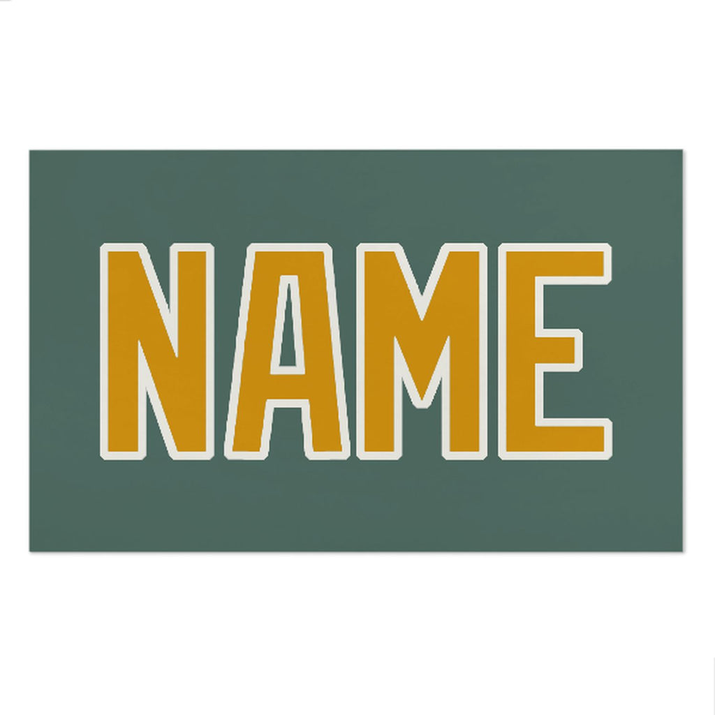 Custom Blue Green Yellow Beach Towel