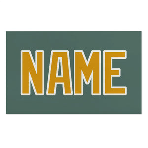 Custom Blue Green Yellow Beach Towel