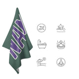 Custom Blue Green Light Purple Beach Towel
