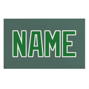 Custom Blue Green Emerald Green Beach Towel