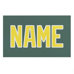 Custom Blue Green Light Yellow Beach Towel