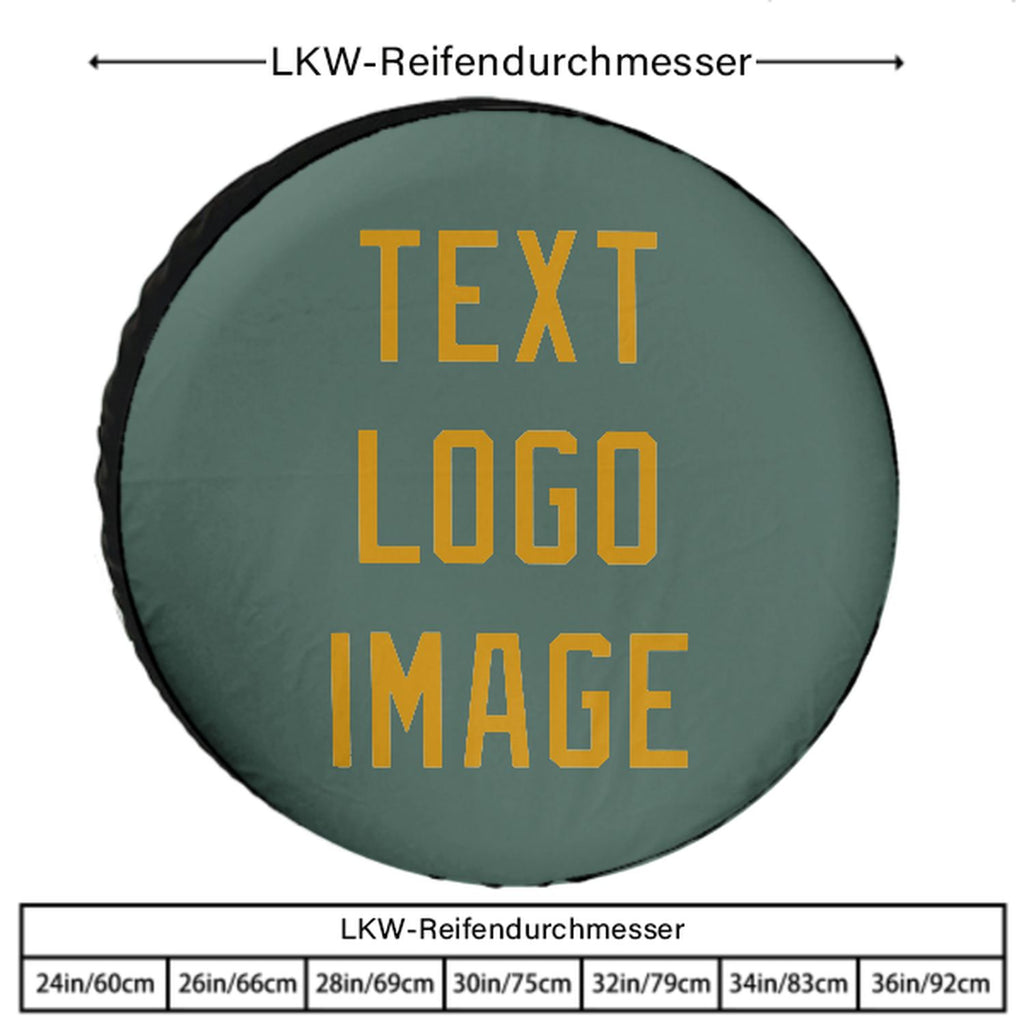 Custom Blue Green Yellow Truck Tires