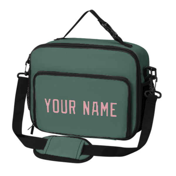Custom Blue Green Light Pink Lunch Bag