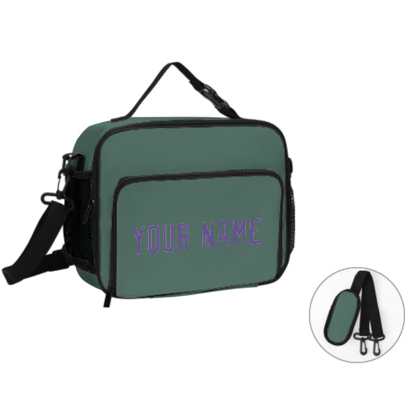 Custom Blue Green Light Purple Lunch Bag