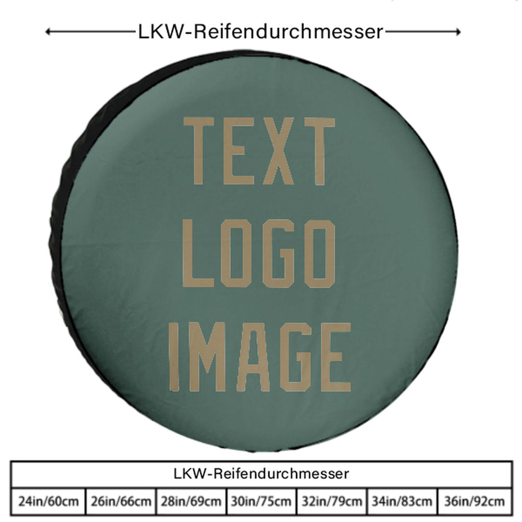Custom Blue Green Light Khaki Truck Tires