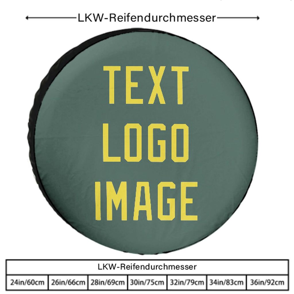 Custom Blue Green Light Yellow Truck Tires