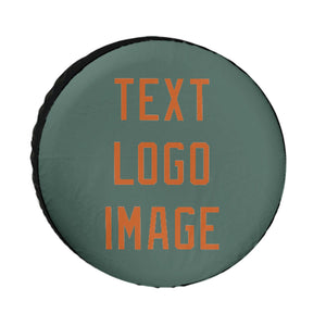 Custom Blue Green Orange Truck Tires