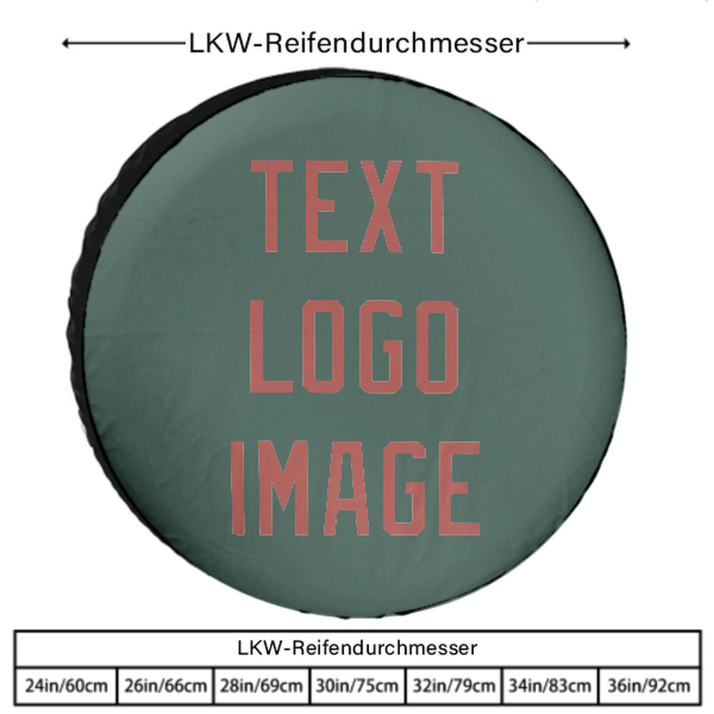 Custom Blue Green Copper Rose Truck Tires