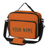 Custom Orange Dark Green Lunch Bag
