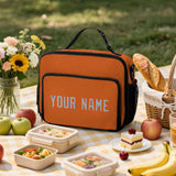 Custom Orange Light Blue Lunch Bag