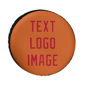 Custom Orange Red Truck Tires