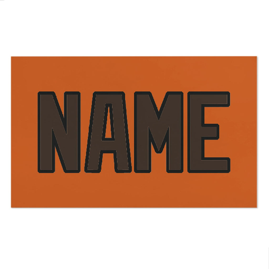 Custom Orange Brown Beach Towel