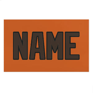 Custom Orange Brown Beach Towel