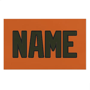 Custom Orange Olive Beach Towel