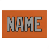 Custom Orange Gray Beach Towel