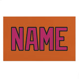 Custom Orange Pink Beach Towel