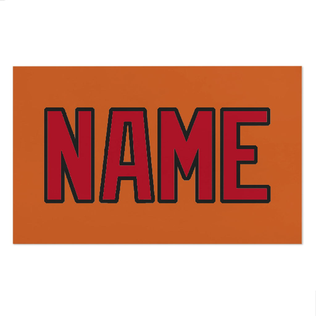 Custom Orange Red Beach Towel