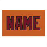 Custom Orange Crimson Red Beach Towel