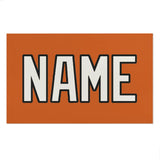 Custom Orange White Beach Towel