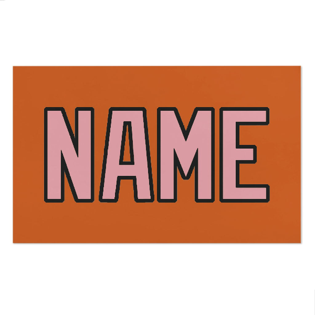 Custom Orange Light Pink Beach Towel