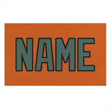 Custom Orange Blue Green Beach Towel