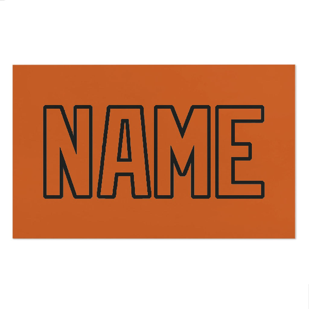 Custom Orange Orange Beach Towel