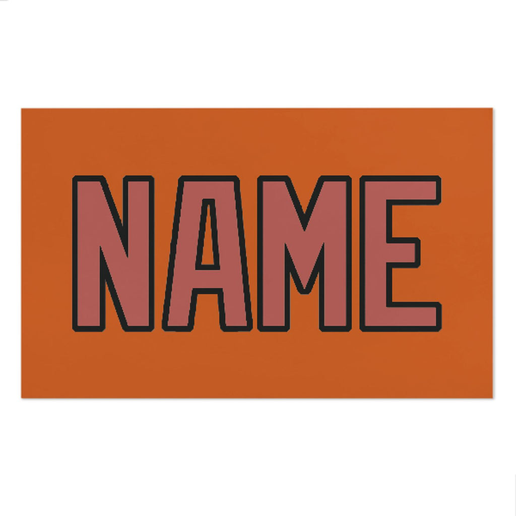 Custom Orange Copper Rose Beach Towel