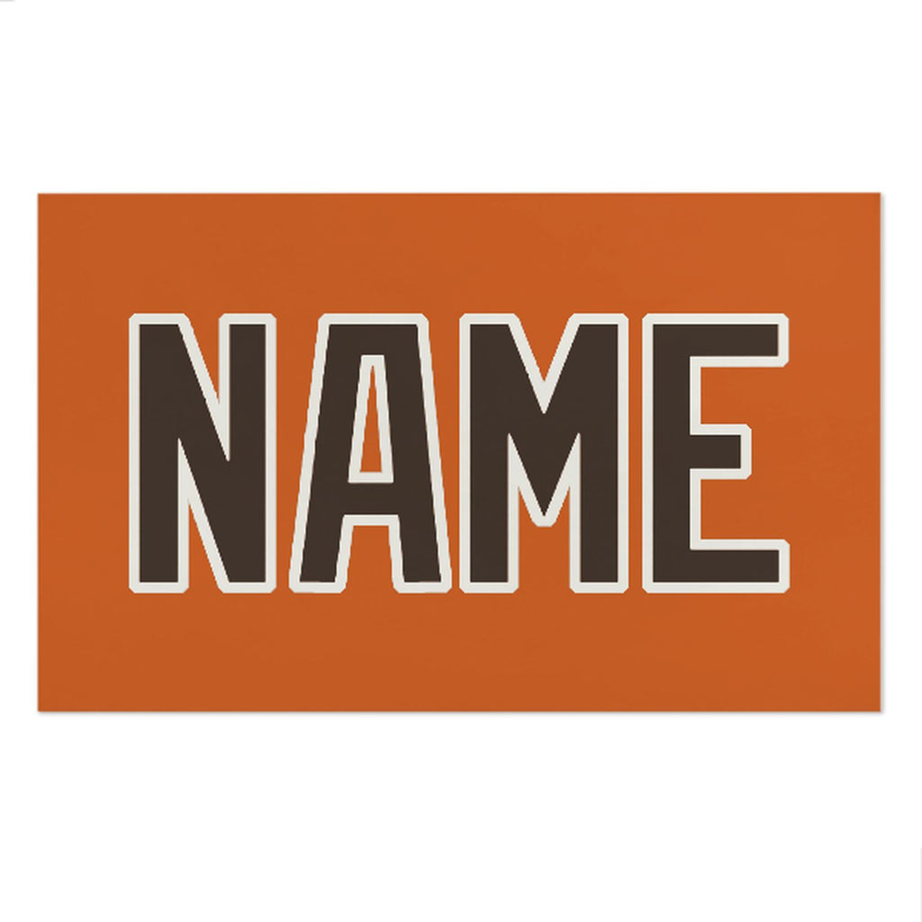 Custom Orange Brown Beach Towel