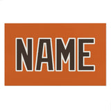 Custom Orange Brown Beach Towel