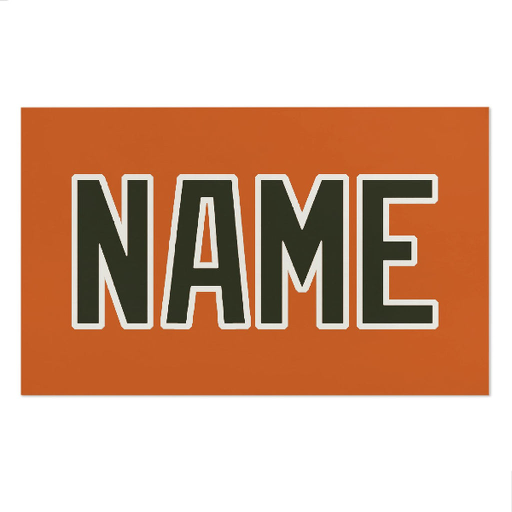 Custom Orange Olive Beach Towel