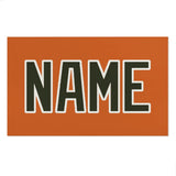 Custom Orange Olive Beach Towel