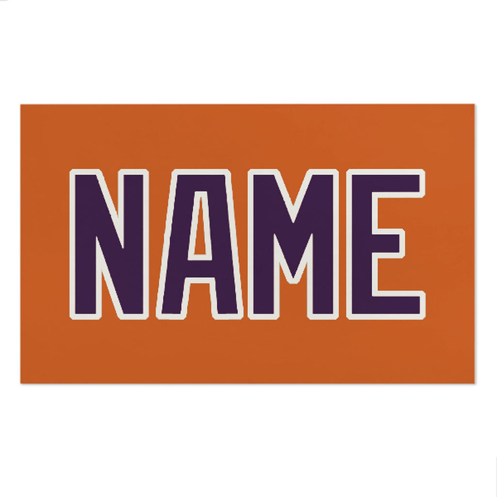 Custom Orange Purple Beach Towel