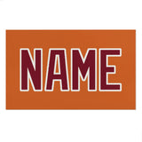 Custom Orange Crimson Red Beach Towel