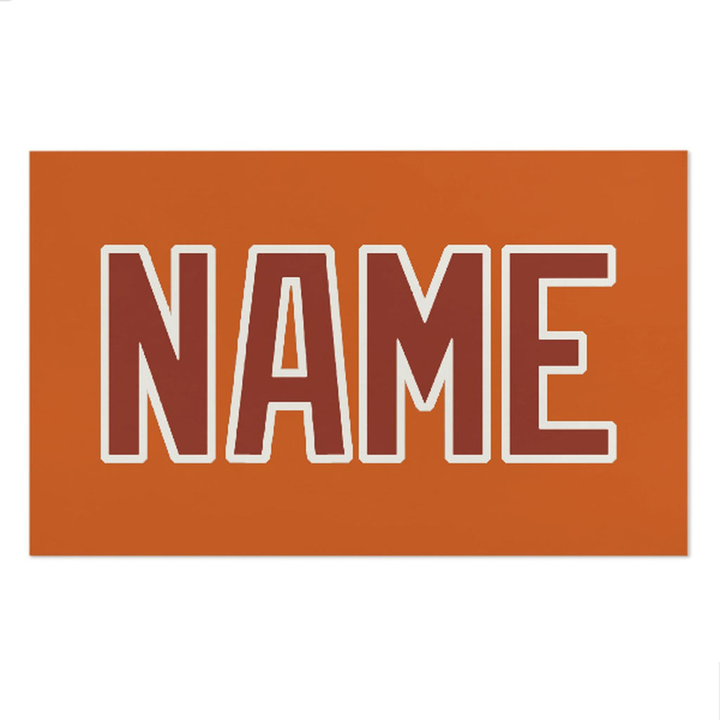 Custom Orange Coral Red Beach Towel