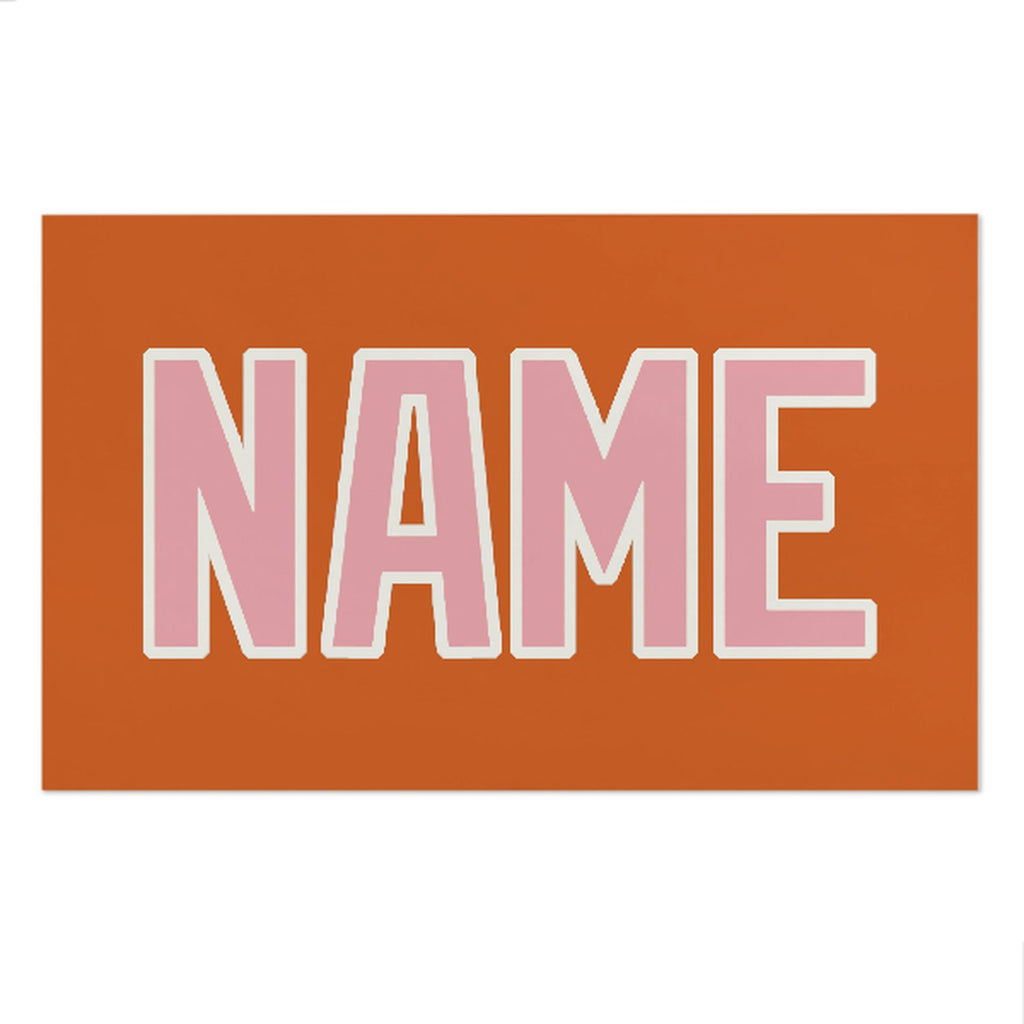 Custom Orange Light Pink Beach Towel