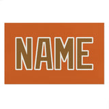 Custom Orange Khaki Beach Towel