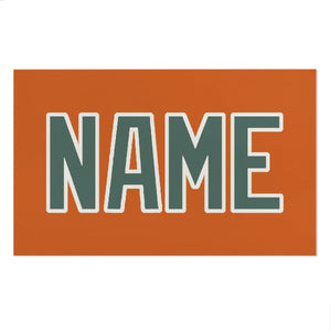 Custom Orange Blue Green Beach Towel