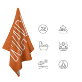 Custom Orange Orange Beach Towel