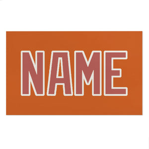 Custom Orange Copper Rose Beach Towel