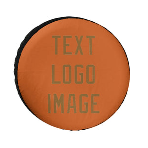 Custom Orange Khaki Truck Tires