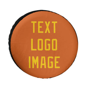 Custom Orange Gold Truck Tires