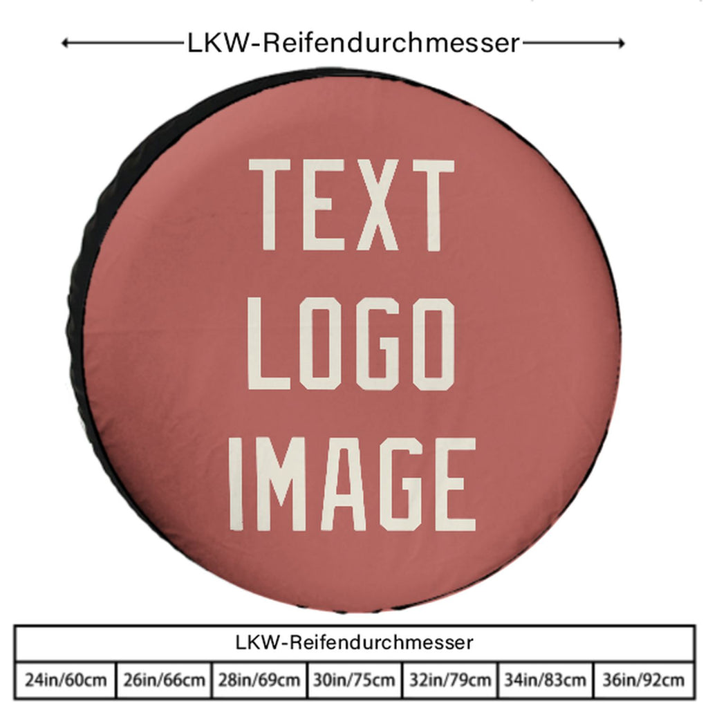 Custom Copper Rose Cream Truck Tires