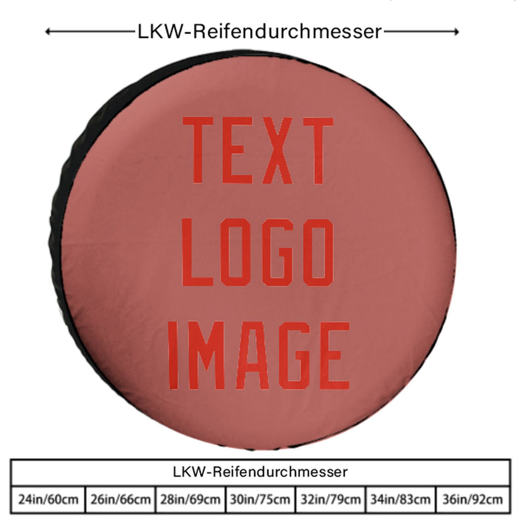 Custom Copper Rose Orange Red Truck Tires
