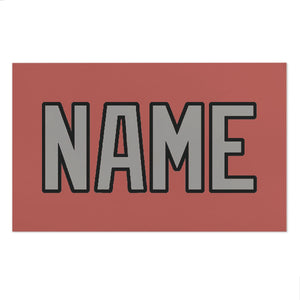 Custom Copper Rose Gray Beach Towel