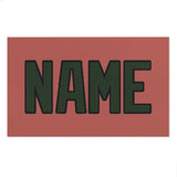 Custom Copper Rose Dark Green Beach Towel